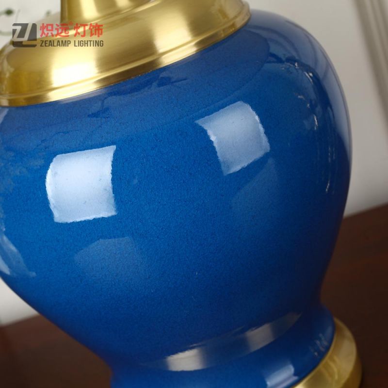 Blue Vase Ceramic Table Lamp for Hotel Room (TL8055)