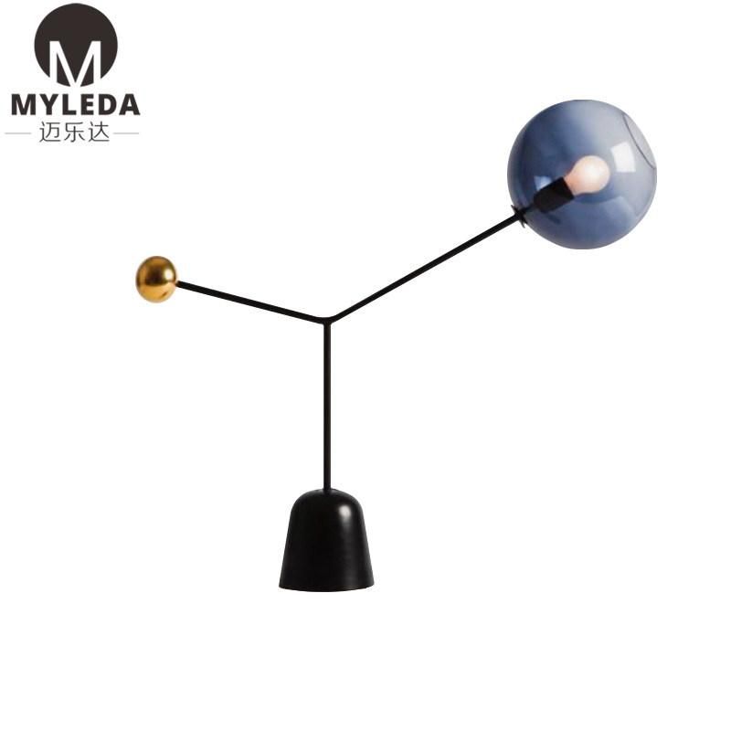 Modern Style Glass Table Lamp Office Desk Lamp