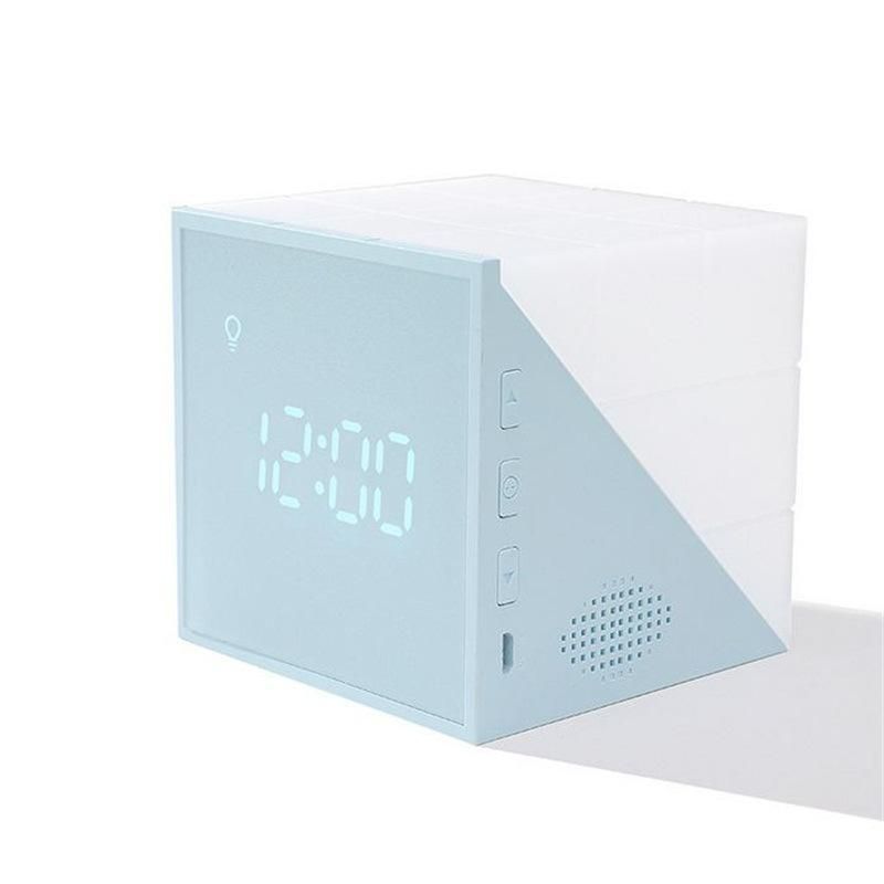 Colorful LED Small Night Light Alarm Clock Fashion Alarm Clock