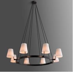 Round Copper Modern LED Pendant Lamp