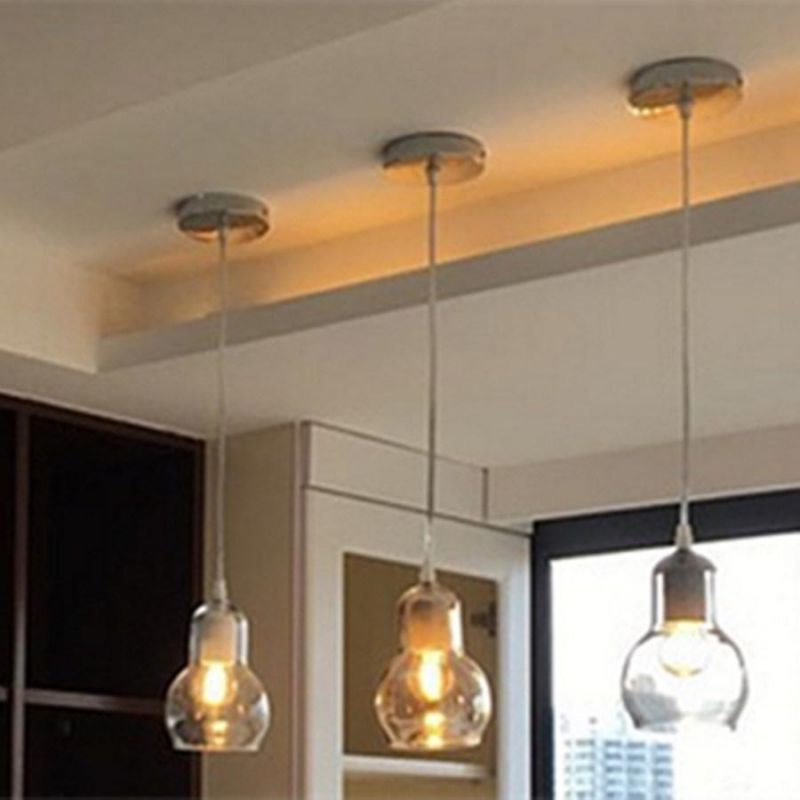 Nordic Industrial Lamp Vintage Loft Pendant Lights Glass Pendant Lamp (WH-AP-237)
