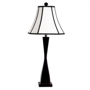 UL Approve Satin Black Desk Lamp with Silken Shade
