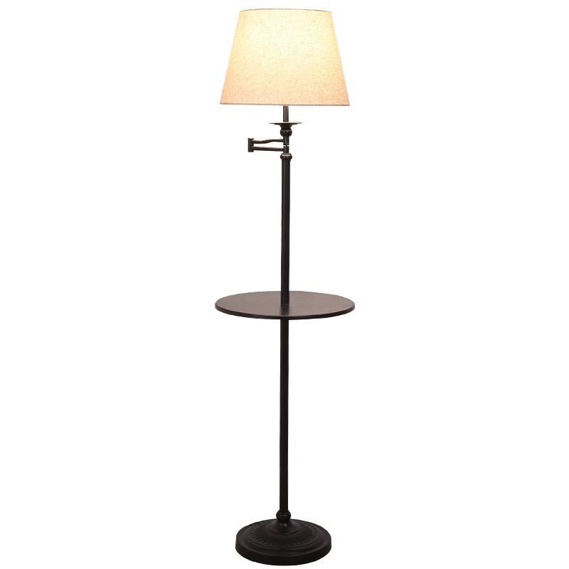 Nordic Living Room Study Vertical Storage Tray Coffee American Tiffany Long Arm Floor Lamp Modern Adjustable Lighting and Floor Standing Lights with Side Table