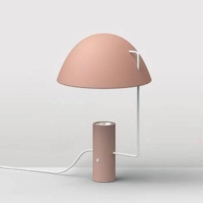 Pink/Black Metal Mushroom Table Lighting Modern Decorative Table Lamp New Design Desk Light Cute Lamps