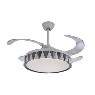 Dafangzhou Lighting China Modern Ceiling Fan Crystal Luxury Fan Light with Remote Control Crystal Fan Light Supply 72W Wooden Ceiling Light