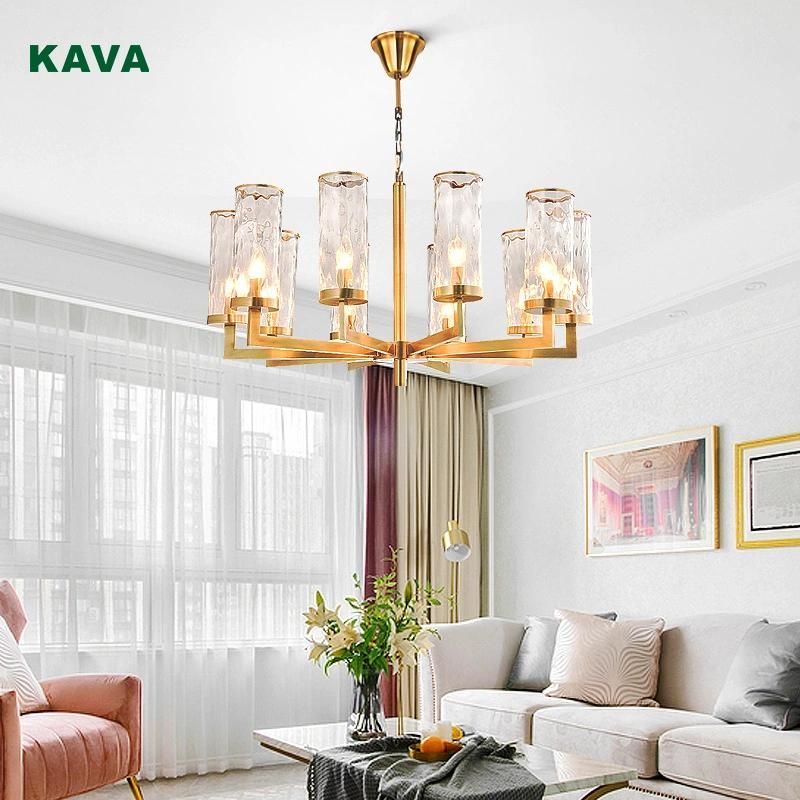 Modern European Style Gold Bronze E14 Chandeliers Lighting for Living Room