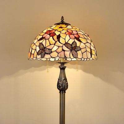 Turkish Antique Hotel for Room Curved Gold Shade Stand Bedside Floor Light Lamp