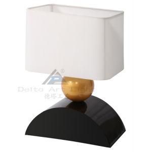 Vintage Table Lamp with Black Arch Wooden Base for Livingroom (C5007276)