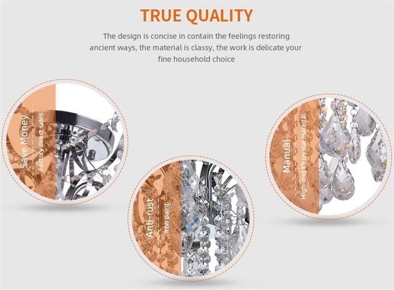 Special Design Crystal Glass Chandelier Living Room Dining Room Modern Interior Ceiling Lamp