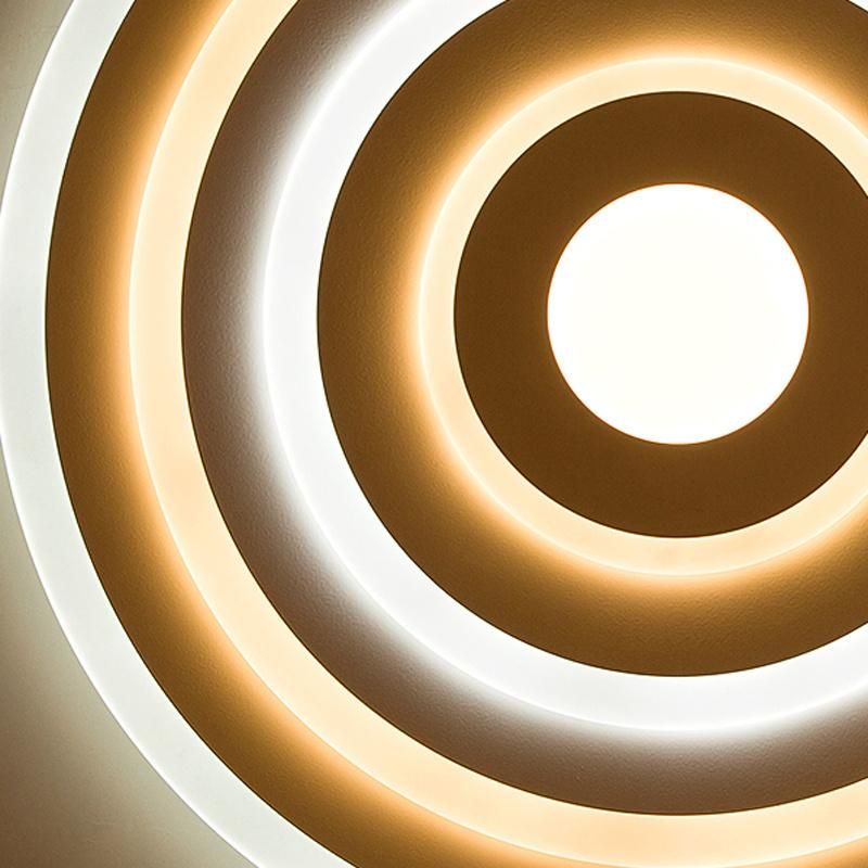 Creative Round Ceiling Light Simple Warm Bedroom Light Living Room Lamp LED
