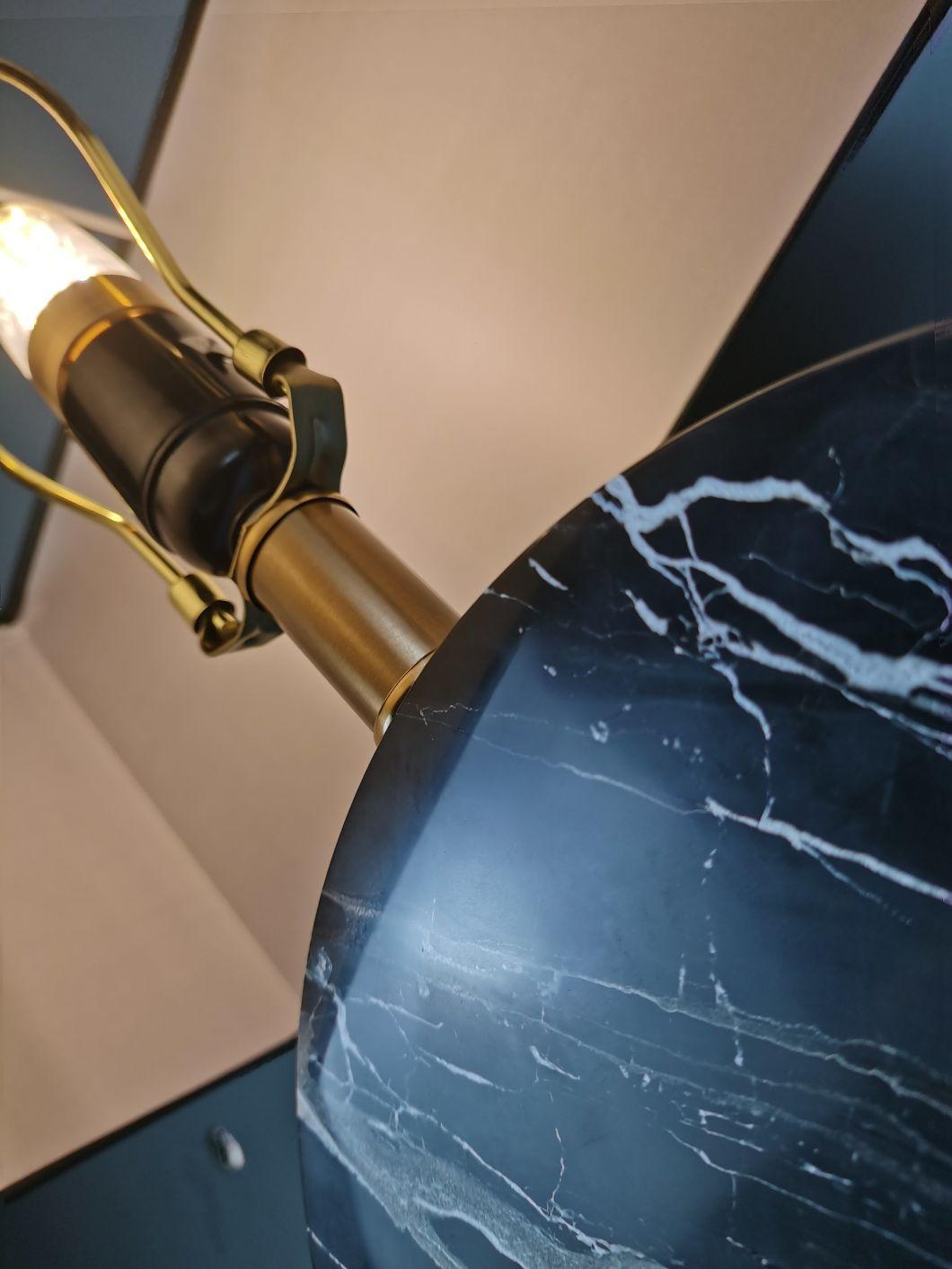 Black Marble Table Lamp for Living Room