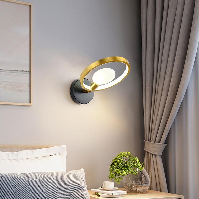 Simple Dining Room Corridor Creative Personality Circle Light Luxury Wall Lamp