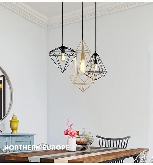 Vintage Metal Cage Pendant Light Home Lighting Hanging Pendant Lighting for Decoration