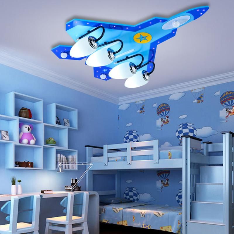 Airplane Kids Bedroom Decor LED Lights for Room Indoor Chandelier Lighting (WH-MA-143)