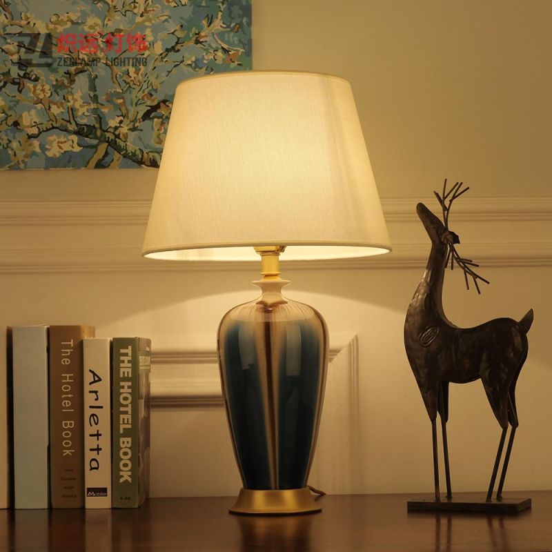 Ceramic Table Lamps Handmade Design for Bedroom (TL8020)
