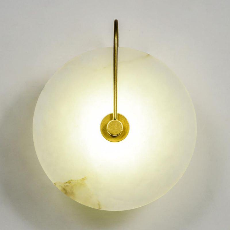 LED Novelty Light for Bedroom Living Room Porch Hotel Loft Wall Decor Light Unique Marble Lampshade LED Chip Wall Lamp