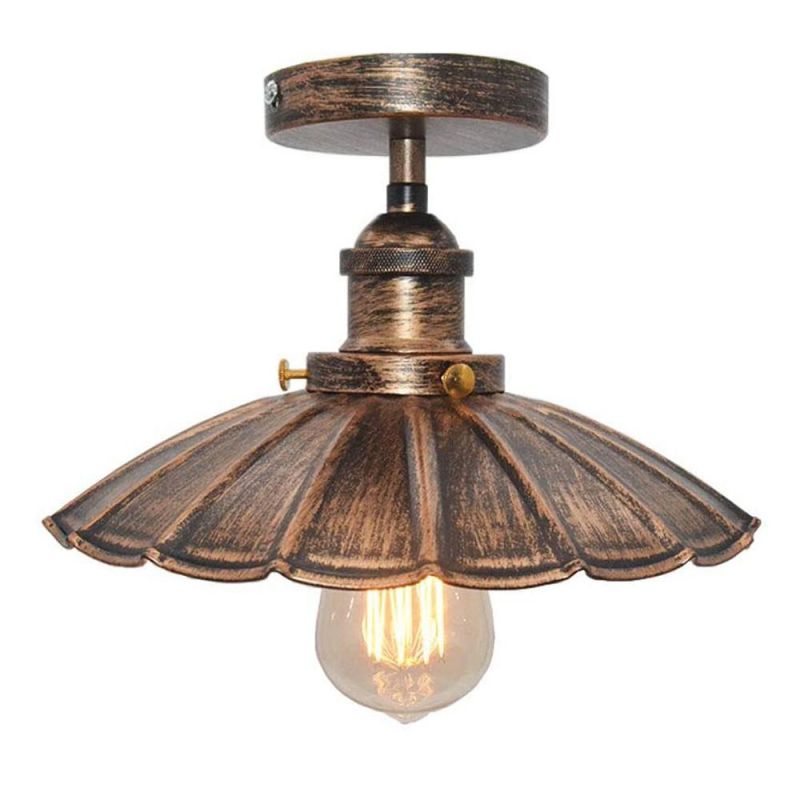 Iron Pendant Lights Flush Mount Lamp Shade for Kitchen Industrial Pendant Lights Decor Vintage Light (WH-VP-95)