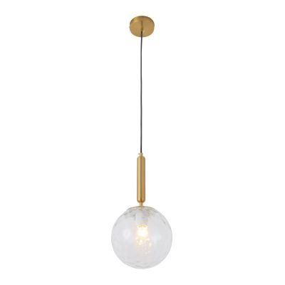 Transparent Single Ball Light Shade Round Vintage Industrial Lamp Chandelier Ceiling Hanging Glass Pendant Light