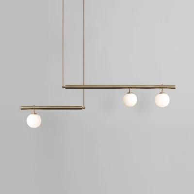 Modern Gold Kitchen Hanging Pendant Lamp Lighting with Glass