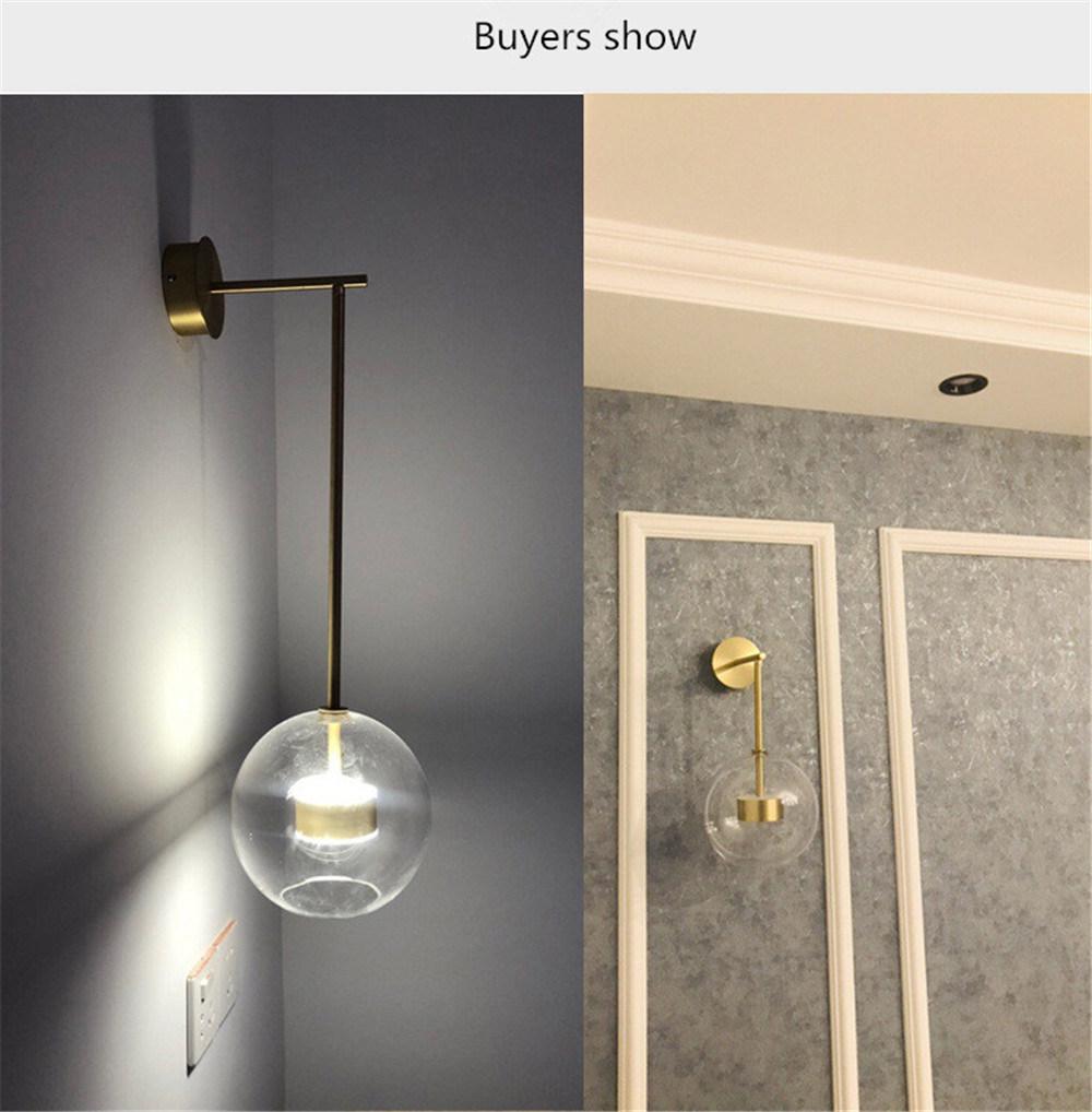 Bedroom Living Room Bedside Lamp Glass Post-Modern Personality Aisle Staircase Background Wall Lamp