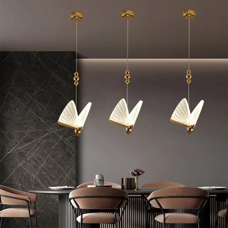 Butterfly Design Crystal Chandelier Hotel Lobby Exhibition Hall Pendant Lamp
