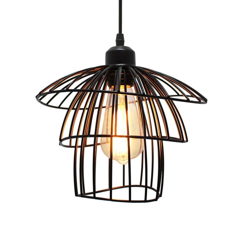 Retro Loft Pendant Lamps Indoor E27 Metal Guard Restaurant Lamp Decoration Iron Pendant Lights (WH-VP-90)