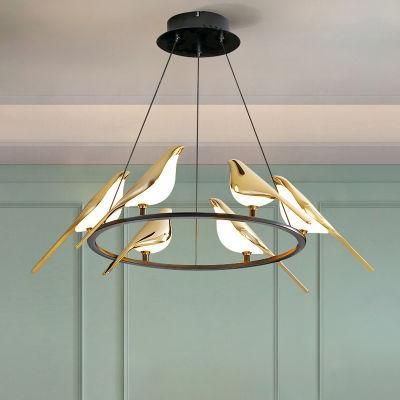 Postmodern Bird Pendant Light Loft Living Room Restaurant LED Luxury Lamp Art Gold Pendant Lamp (Wh-AP-177)