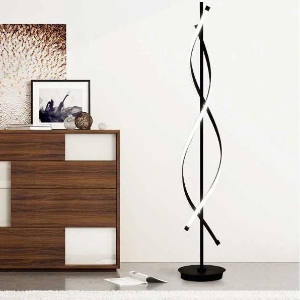 Minimalist Floor Lamp for Living Room Bedroom Spiral Lamp LED Floor Lamp (WH-MFL-08)