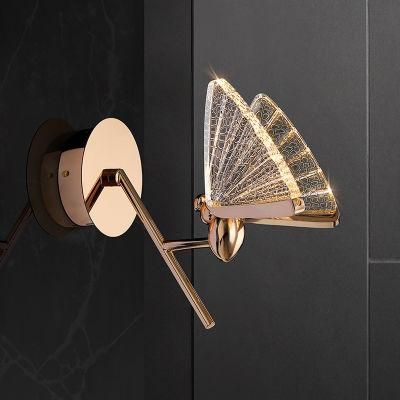 Bedroom LED Wall Lamp Butterfly Creative Personality Wall Light Stair Decorative Lighting