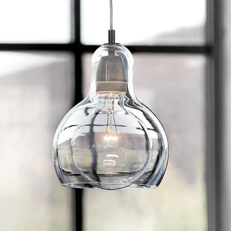 Nordic Industrial Lamp Vintage Loft Pendant Lights Glass Pendant Lamp (WH-AP-237)