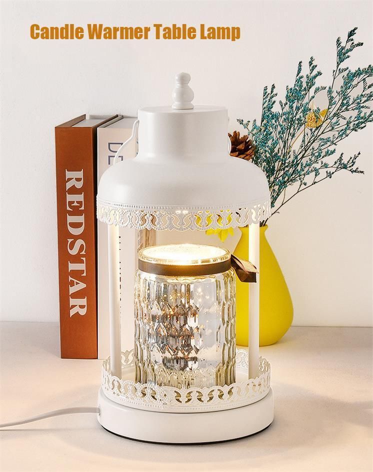 Modern Indoor Sage Flower Fragrance Lamp Wax Oil Censer for Holder Scented Candle Warmer Lantern Aromatherapy Lamp