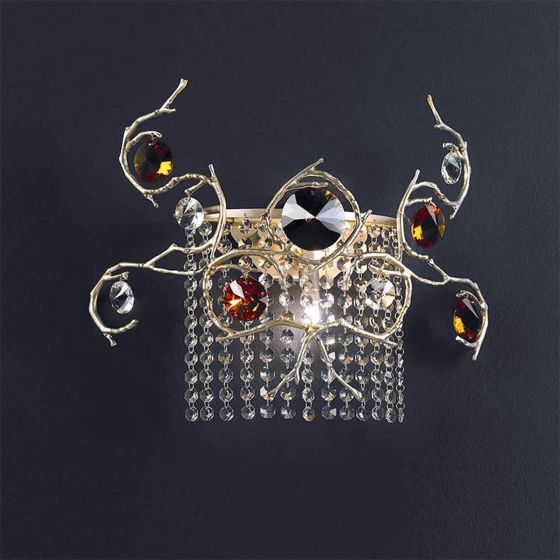 2022 Light Luxury Living Room Lamp Villa Light Crystal Full Copper Elliptic Chandelier