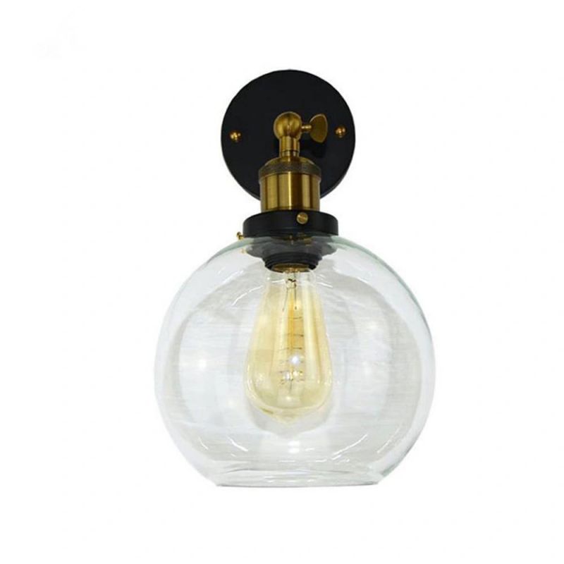 Dison Bulb Included Glass Wall Sconces Lamp Light Kitchen Lamp (WH-VR-108)