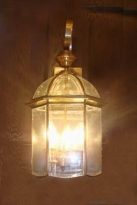 Pw-19034 Copper Wall Light with Glass Decorative