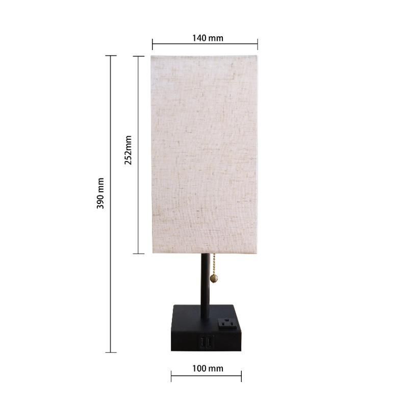 Modern Bedside Table Lamp Home Hotel Project Table Light USB