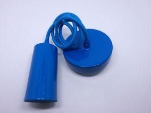 E26 Blue Simple Pendant Light Cord Set with Colorful Litz Wire