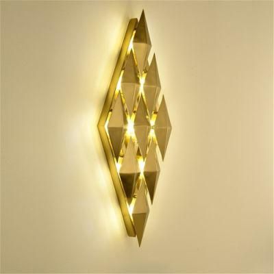 Living Room TV Background Wall Bedroom Bedside Wall Lights Iron Art Metal Flower LED Wandlamp