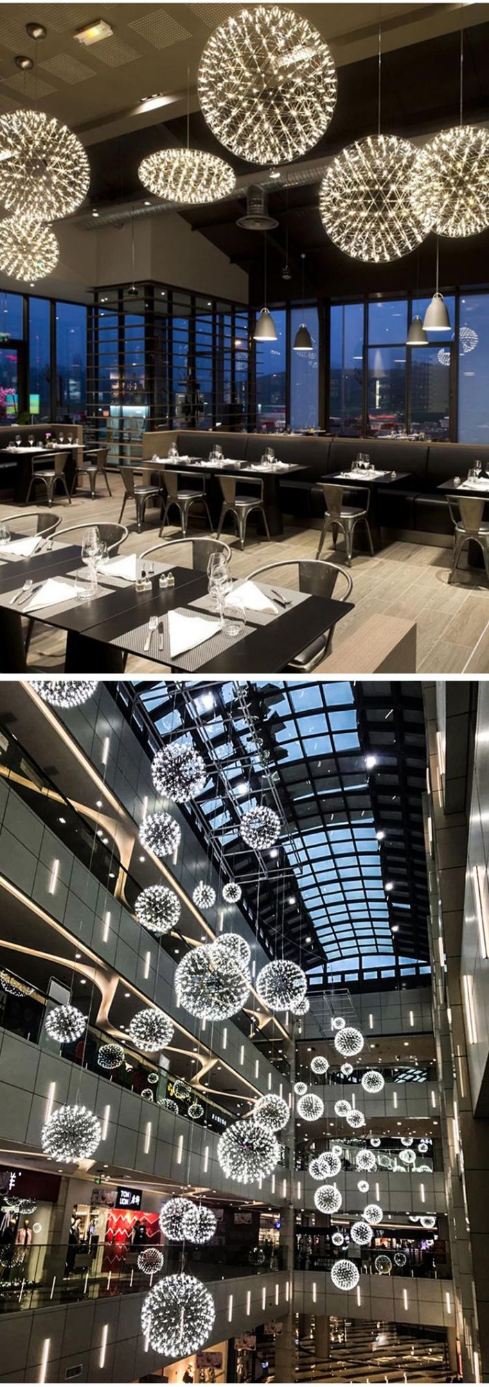 Modern Decorative Dining Room Bedroom Hall Luminous Pendant Light Round Luminous LED Chandelier