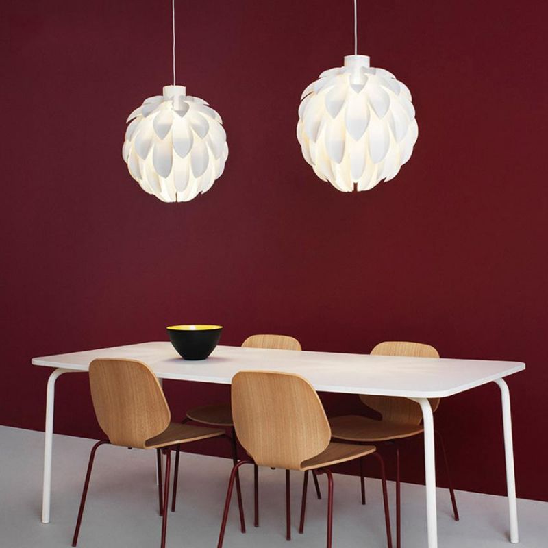 Nordic Pendant Lamp Design White Pinecone Creative Acrylic Lamp for Dining Room Kitchen Bar Pendant Light (WH-AP-107)