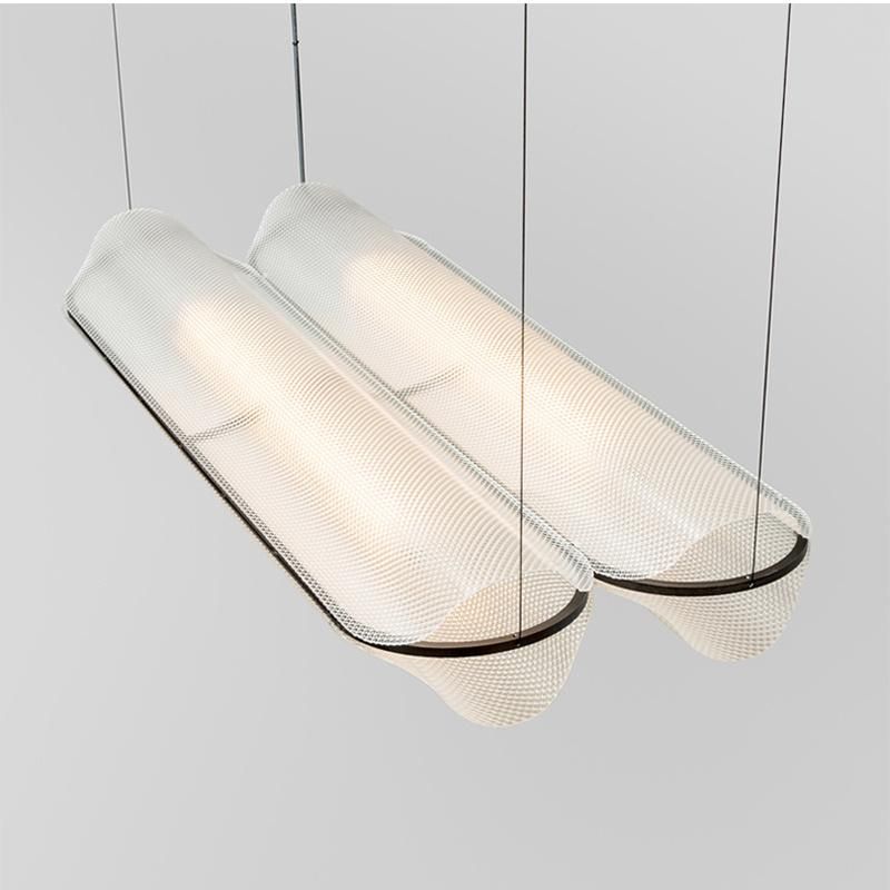 Restaurant Strip Chandelier Modern Simple Personality Designer Acrylic Decorative LED Pendant Light