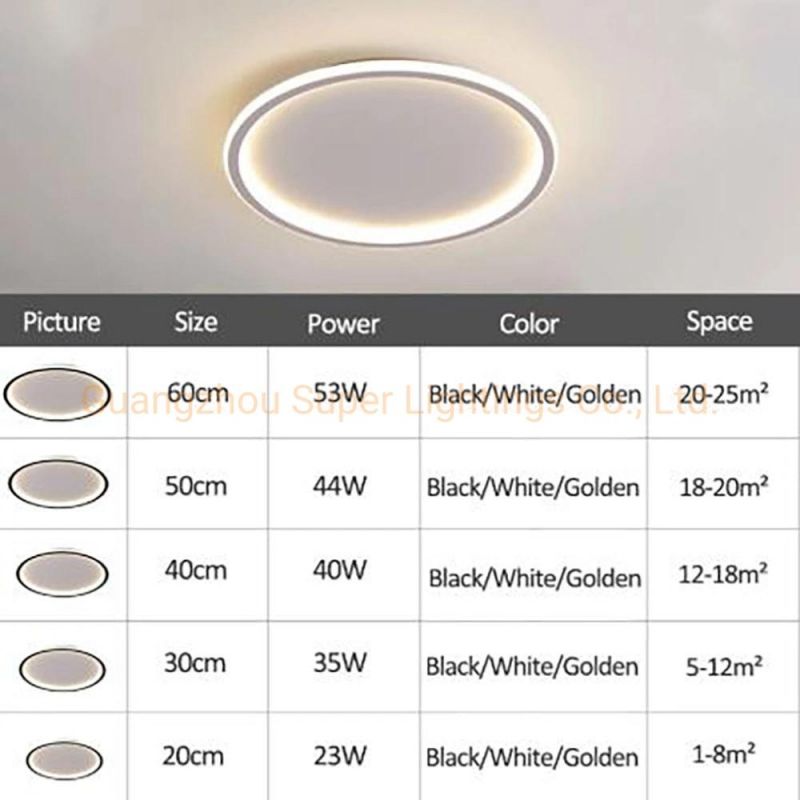 Contemporary LED Ring Ceiling Chandelier Light for Home