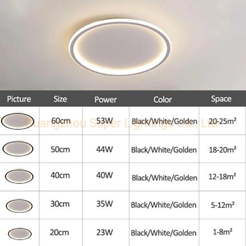 Contemporary LED Ring Ceiling Chandelier Light for Home