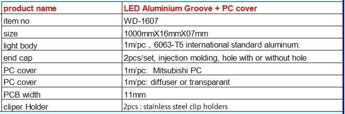 LED Strip Light Aluminum Profile
