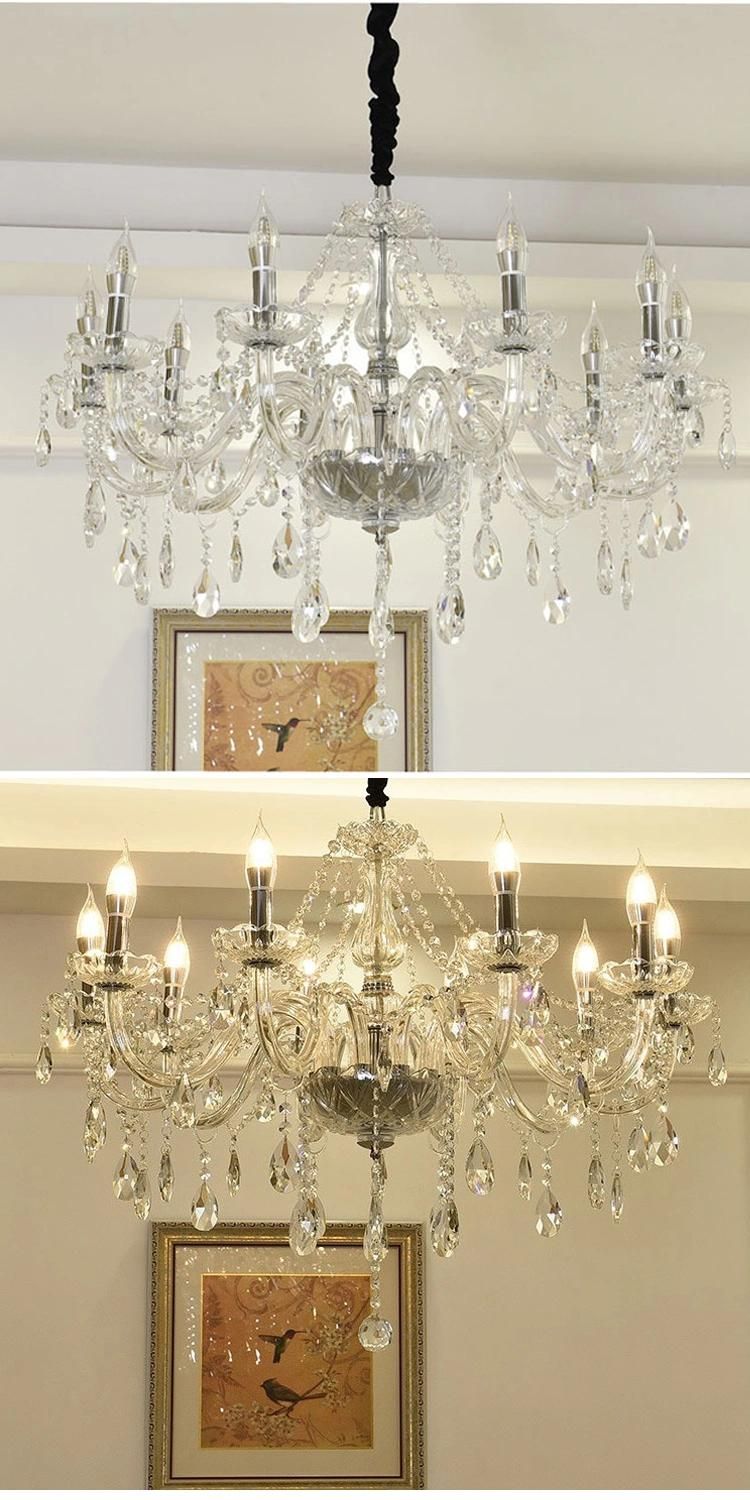 Modern Style Luxury Hotel Lobby Banquet Hall Villa Glass Crystal Custom Chandelier Light