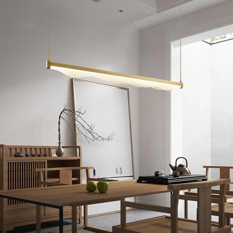 Simple Style Concise Linear Pendant Lamp Restaurant Bar Lamp Office Lamp