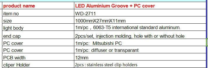 LED Strip Light Aluminum Profile