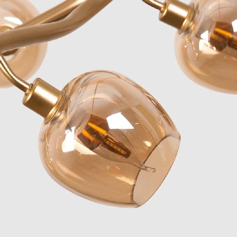 Bulb Style Plum Flower Design Chandelier Living Room Pendant Lamp