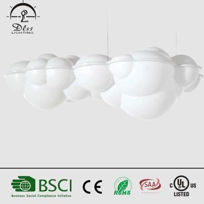 White Acrylic Haning Lighting Modern Cloud Shape Pendant Lamp