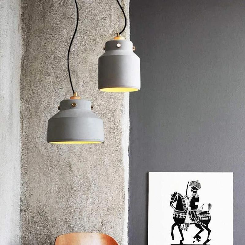Loft Antique Pendant Lights Staircase Home Rikard Scandinavian Unique Cement Pendant Light (WH-AP-353)