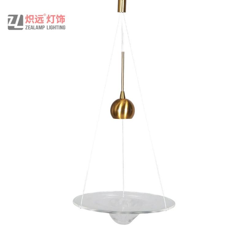 Clear Glass Pendant Lamp for Dining Table Lighting